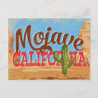 Mojave California Cartoon Desert Vintage voyage