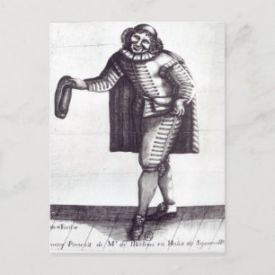 Carte Postale Molière en Sganarelle à l'Ecole des Maris