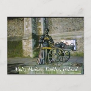 Carte Postale Molly Malone Statue, Dublin Irlande