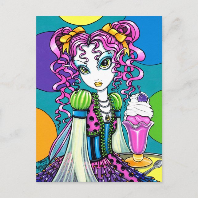 Carte postale "Molly" Rainbow Ice Creative Fairy (Devant)