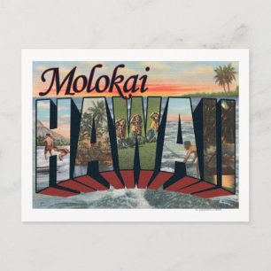 Carte Postale Molokai, Hawaï - Grandes scènes de lettres