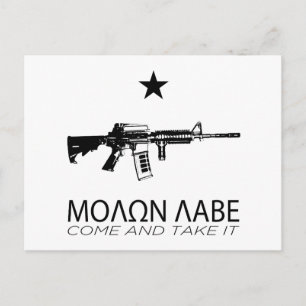 Carte Postale Molon Labe - Venez Le Prendre