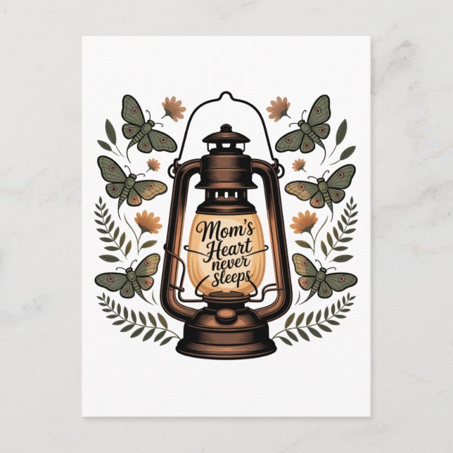 Carte Postale Mom’s Heart Never Sleeps (Devant)