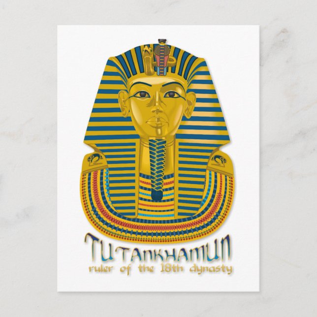 Carte Postale momie de Toutankhamon, l'ancien roi Tut d'Egypte (Devant)