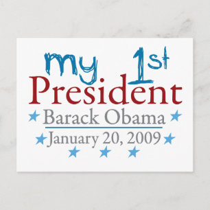 Carte Postale Mon 1er président (Barack Obama)