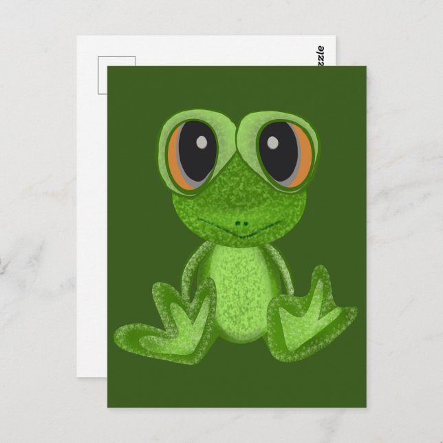 Carte Postale Mon ami Green Frog (Devant / Derrière)