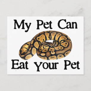 Carte Postale Mon Animal De Compagnie Peut Manger Votre Animal D