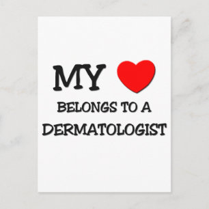 Carte Postale Mon Coeur Appartient À Un DERMATOLOGUE