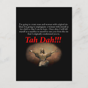 Carte Postale Mon Dieu.  Tah Dah ! ! !