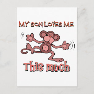 Carte Postale Mon fils m'aime autant
