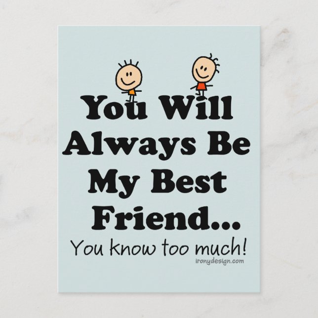 Carte Postale Mon meilleur ami (Devant)