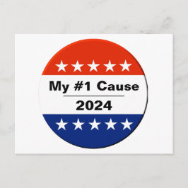 Carte Postale Mon numéro d'élection 2024