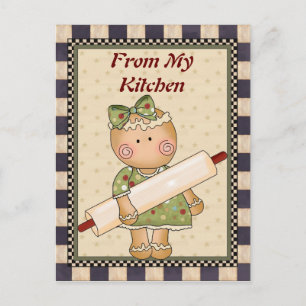 Carte postale Mon pain d'épices de cuisine