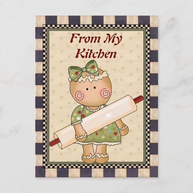 Carte postale Mon pain d'épices de cuisine (Devant)