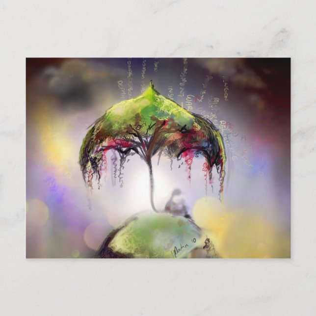 Carte Postale Mon parapluie (Devant)