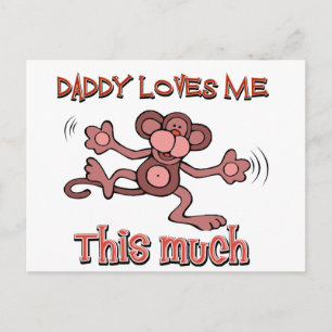 Carte Postale Mon père m'aime autant