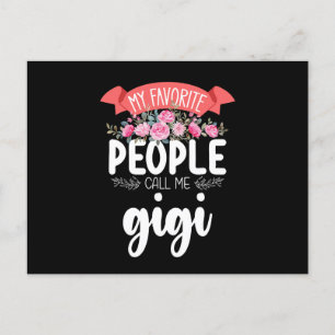 Carte Postale Mon peuple favori m'appelle la Fête des Mères Gigi