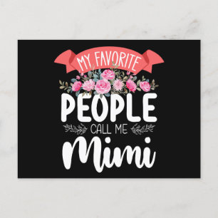 Carte Postale Mon peuple favori m'appelle la Fête des Mères Mimi