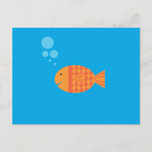 Carte Postale Mon poisson rouge