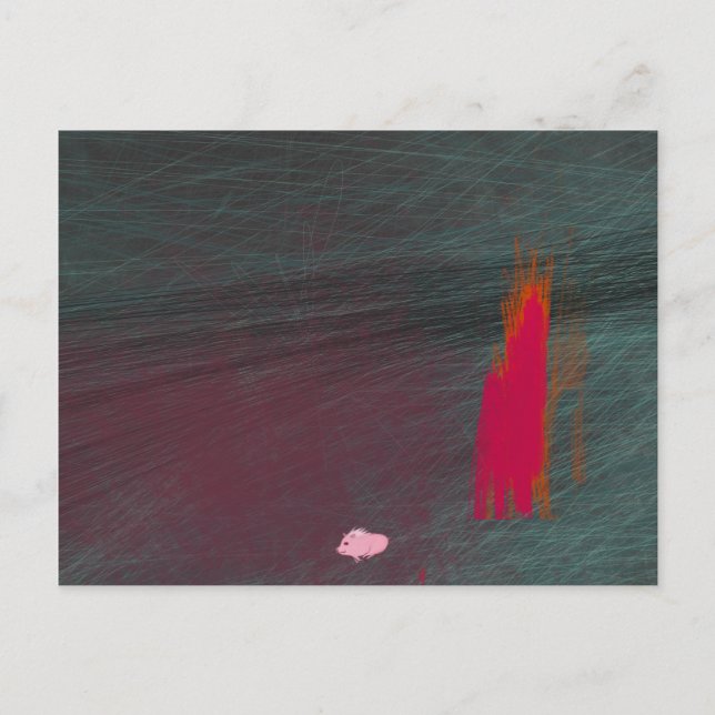 Carte Postale Mon porc a brûlé la maison (Devant)