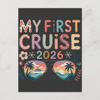 Carte Postale Mon Premier Croisière 2026, Cadeau de Vacances pou