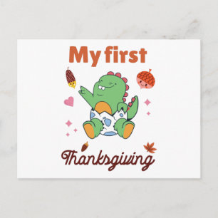 Carte Postale Mon premier Thanksgiving