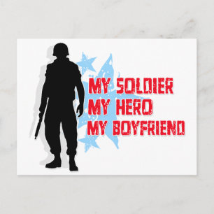 Carte Postale Mon Soldat, Mon Héros, Mon Petit Ami