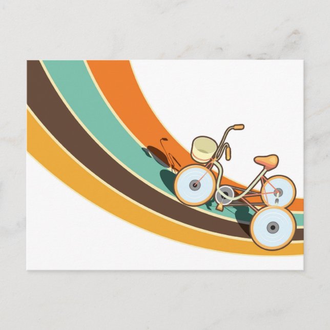 Carte Postale Mon vélo rétro (Devant)