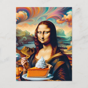 Carte Postale Mona aime la tarte Citrouille