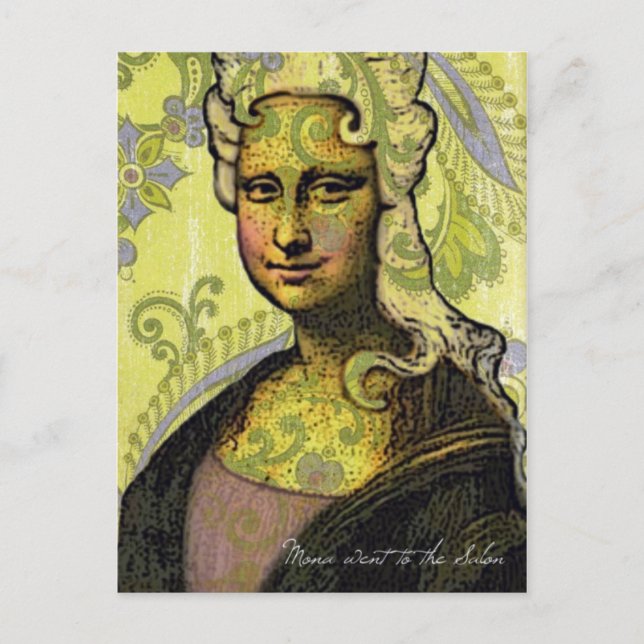 Carte Postale Mona est allée au salon (Devant)