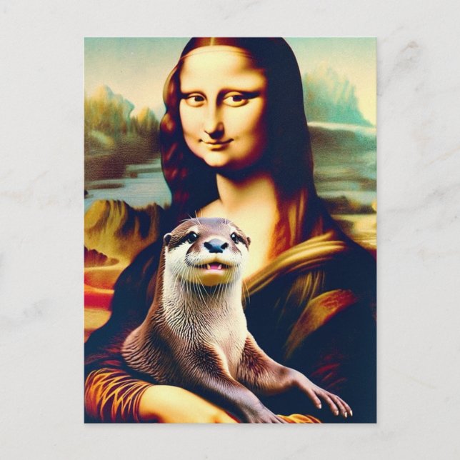Carte Postale Mona et son Otter (Devant)