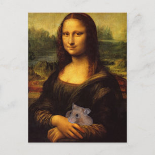 Carte Postale Mona Lisa Avec Hamster