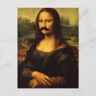Carte Postale Mona Lisa Avec Moustache