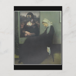 Carte Postale Mona Lisa gazé la mère de Whistler