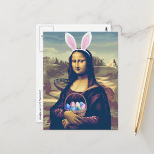 Carte Postale Mona Lisa Pâques