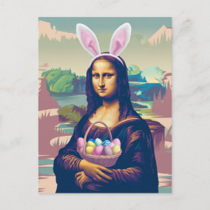 Carte Postale Mona Lisa Pâques