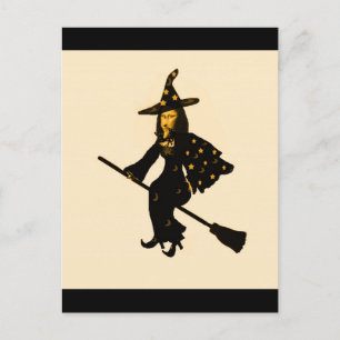 Carte Postale "Mona Lisa va à la fête d'Halloween"*