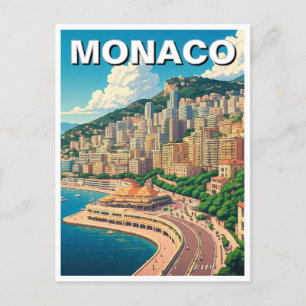 Carte Postale Monaco Monte Carlo Europe Travel