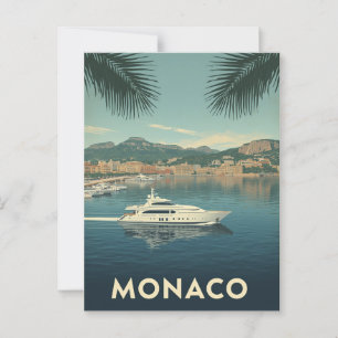 Carte Postale Monaco Yacht Harbour Travel