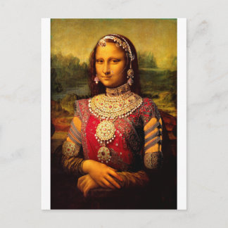 Carte Postale Monalisa royal indien