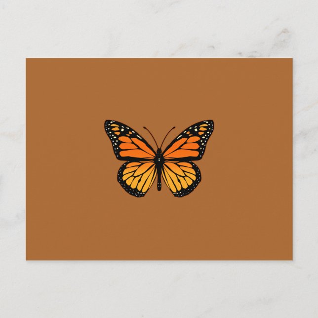 Carte Postale Monarch Butterfly sur Sienna (Devant)