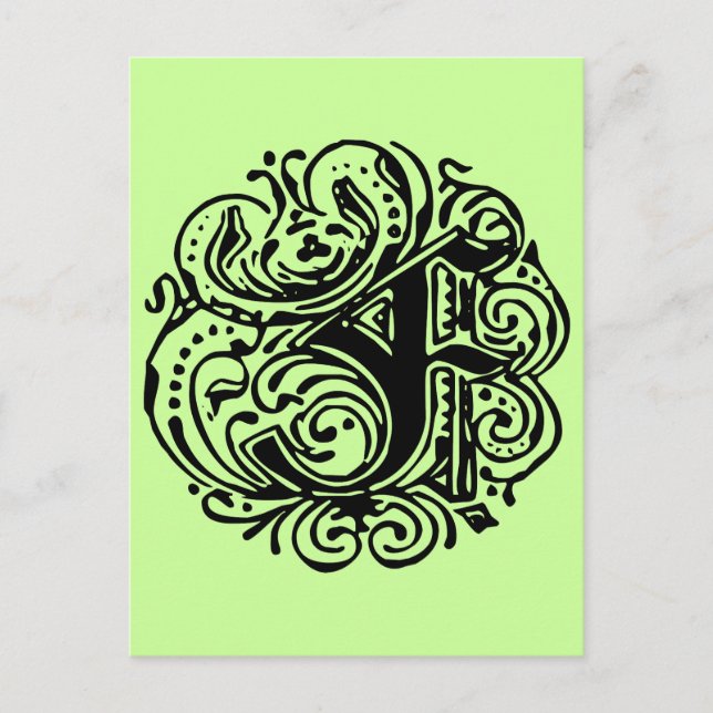 Carte Postale Monarchie "F" (Devant)