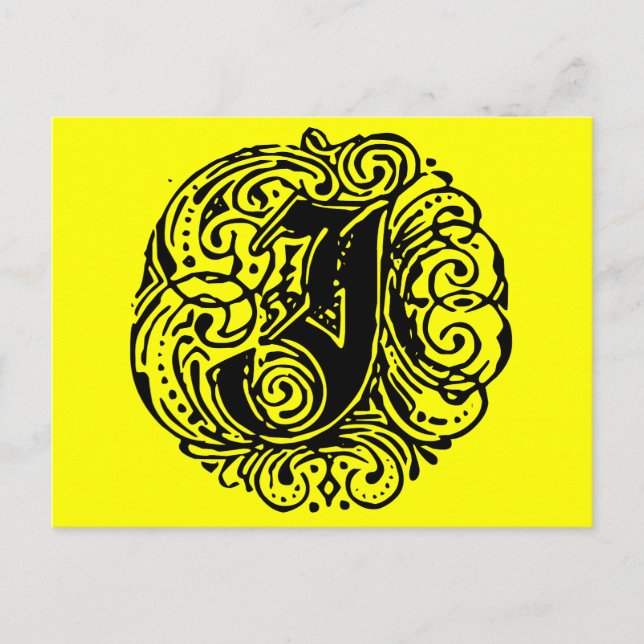 Carte Postale Monarchie "J" (Devant)