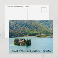 Monastère de Visovac à Krka NP - Croatie