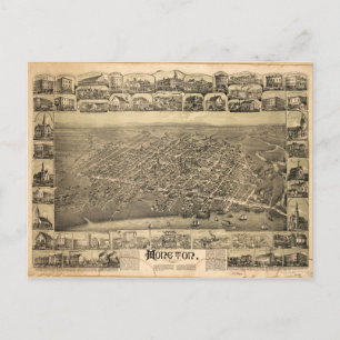 Carte Postale Moncton Nouveau-Brunswick Canada (1888)