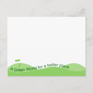 Carte Postale Monde vert