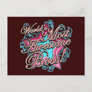 Carte Postale Mondes Les Boss les plus géniaux