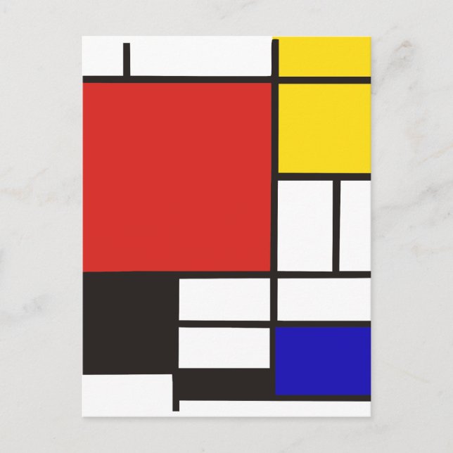 Carte Postale Mondrian (Devant)
