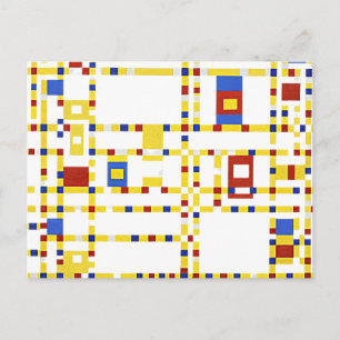 Carte Postale Mondrian - Broadway Boogie Woogie