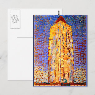 Carte Postale Mondrian - Phare de Westkapelle